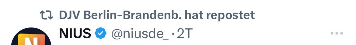 Vielleicht können die Kolleginnen und Kollegen vom @DJVde der Person, die den Account @DJVBB betreibt, bei Gelegenheit mal den Unterschied zwischen Journalismus und milliardärsfinanzierter Desinformation erklären?