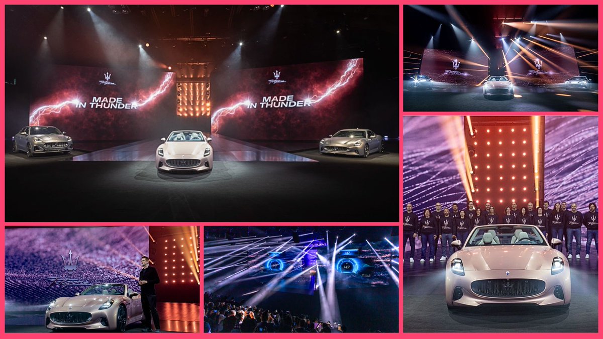 This week @Maserati_HQ premiered #MadeinThunder. Created & produced by #BalichWonderStudio, Made in Thunder is an energy-packed spectacle dedicated to Folgore, the new 100% electric chapter of the House of the Trident. #MaseratiFolgore #MaseratiGranCabrio #WeAreBanijay