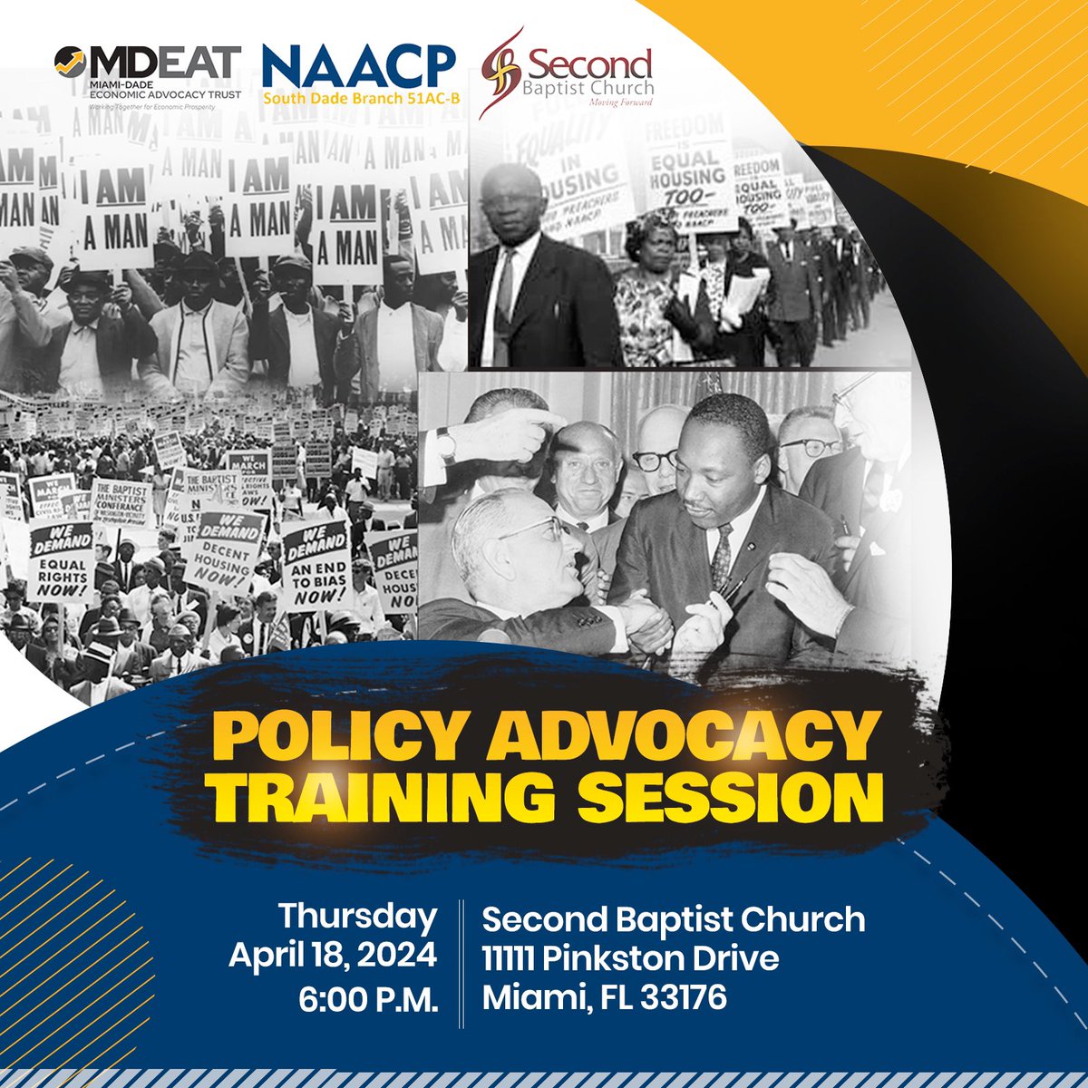 Join us this evening for an empowering Policy Advocacy Training Session designed to equip participants with the necessary tools to effectively advocate for change and systemic solutions in our community. RSVP at this link: eventbrite.com/e/policy-advoc…