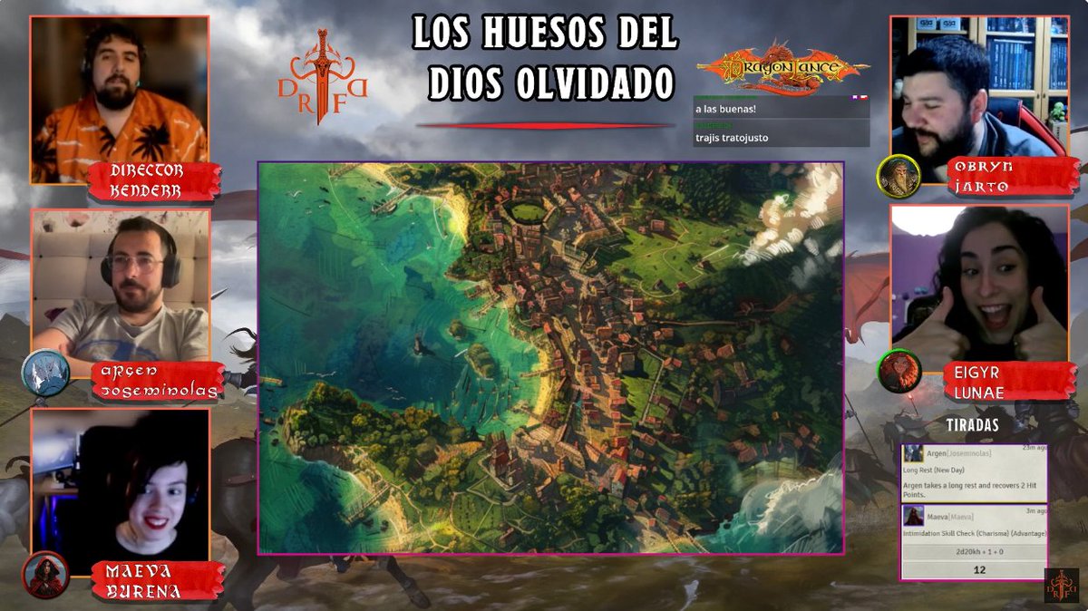 damerolydf's tweet photo. Hoy Jueves sobre las 20:10 en #twitch continuamos con la campaña de #Dragonlance de la mano de
@Kenderr6 "Los Huesos del Dios Olvidado". Como pjs
@RoleroMillenial @psychorold20 @sarabelenm y Jarto.
¿Te vienes? ⬇️
https://t.co/O4pEywDpA8 https://t.co/05BLBdjiF0