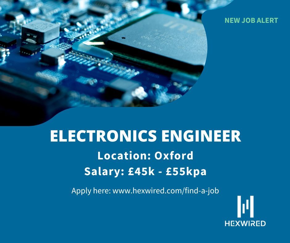 New job alert:Electronics Engineer 💥

Position details:
📛 Electronics Engineer
📌 Oxford
💷 £45k - £55k pa

Visit our website for more information or to apply ➡️ buff.ly/4aDXZBM 

#Hexwired #ElectronicsEngineer #Techjob #Hiringnow #Wearehiring