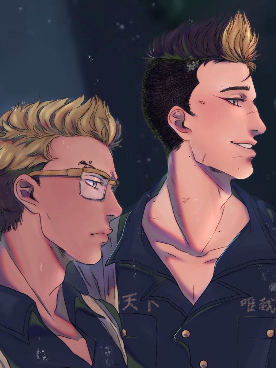 Still thinking ab this,,, i love drawing side profiles..  #東京リベ