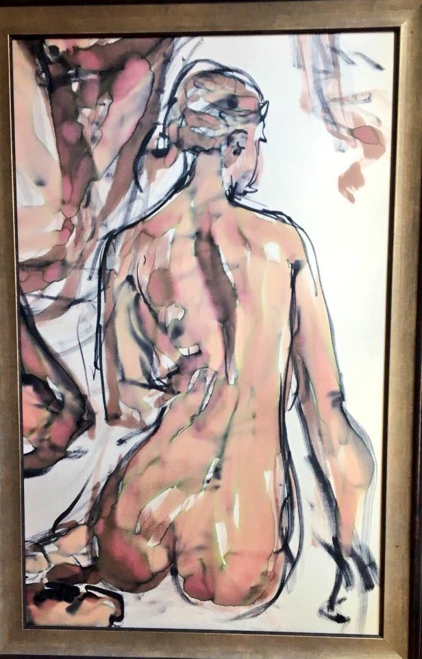 Painted with dyes on silk