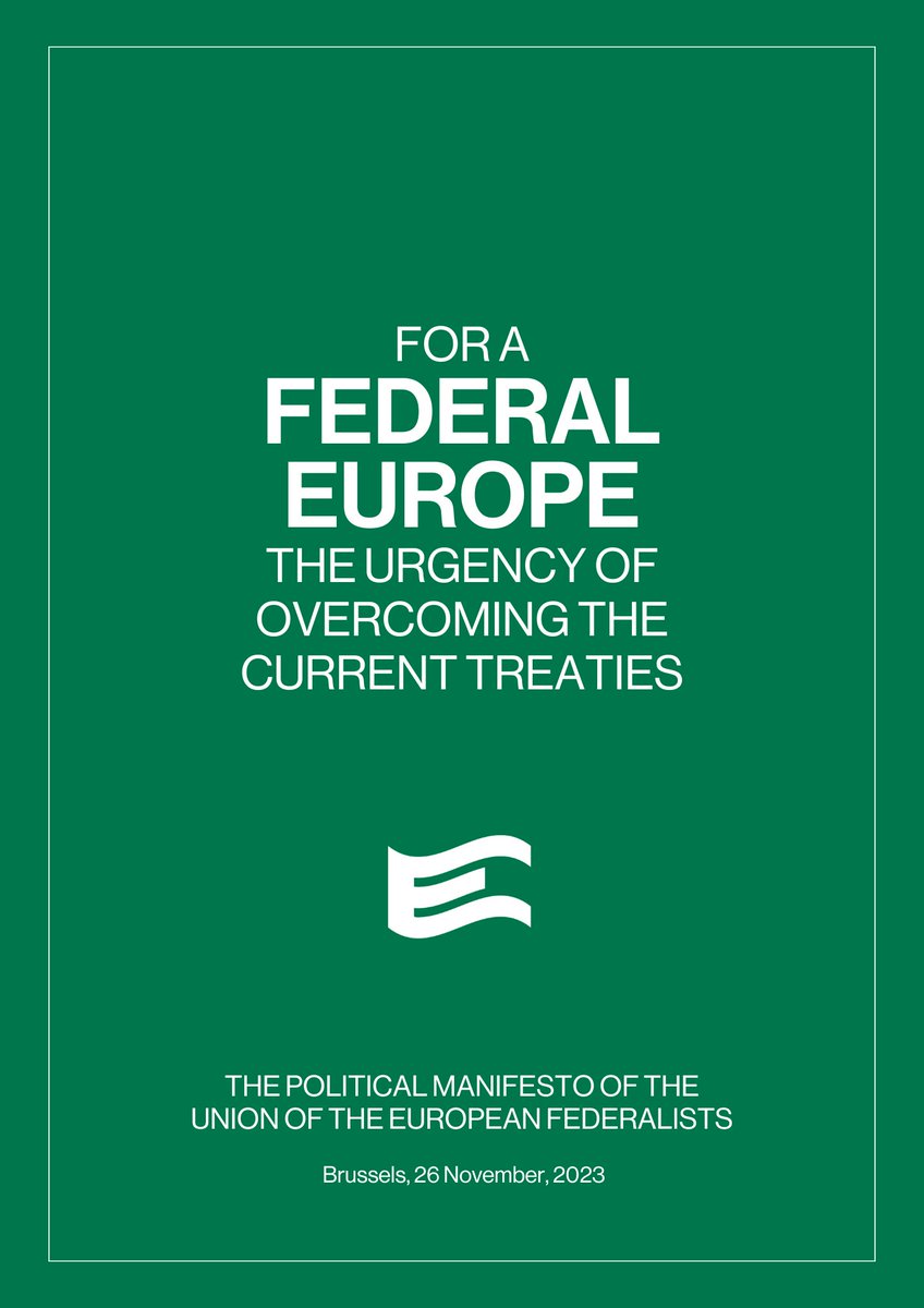The European elections in 2024 are destined to be of extraordinary importance for the European Union and its citizens. At stake is the future of the EU, and the direction to be given to the unification process

Read our Manifesto for the #EPElections here: federalists.eu/resolutions-st…