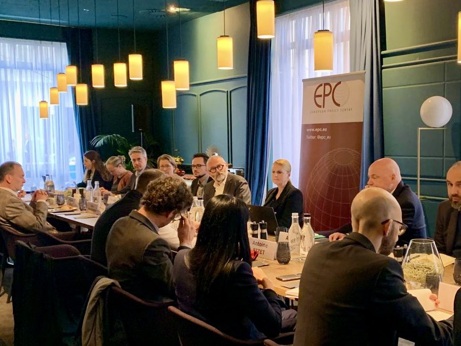 What an energising way to kick off the day, speaking at forward-looking event organised by @epc_eu on the future implementation & continuation of the #EGD/ green industrial policy. @EnricoLetta ‘s report emphasises #circularity in face of resource depletion +security risks.