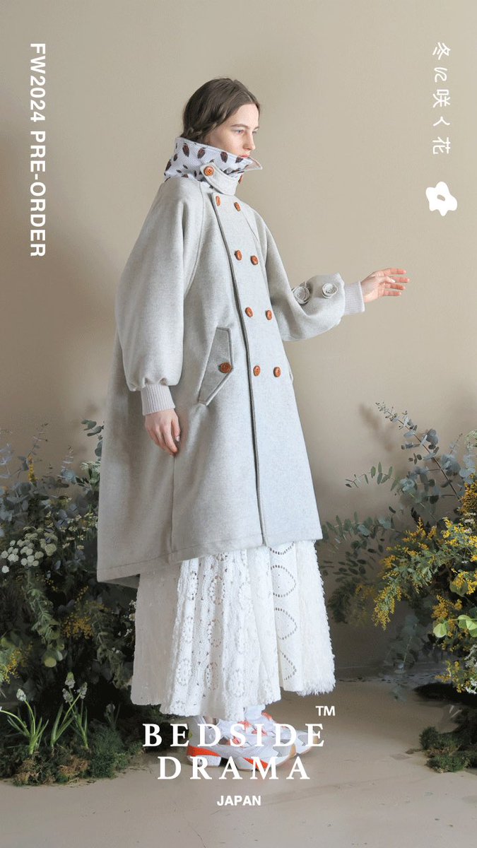 bedsidedrama's tweet photo. BEDSIDEDRAMA FW 2024  Collection　"冬に咲く花"

静かに咲く花をイメージした24AWのWEB先行受注がスタートしています。

フラッグショップ SAMVA および 各取引先SHOPにて、オーダー受付中。

是非一度のぞいてみてください。

https://t.co/Qy4NKb58OQ https://t.co/AFjfHgVOVL