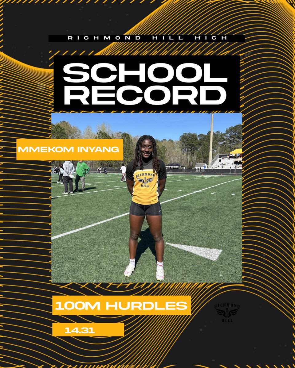 RHHSXCTF's tweet photo. Improved School Record in the 100m hurdles for Mmekom. You can't stop her! @athletics_rhhs #BTH #ouRHouse https://t.co/5v1w1Fpp8c