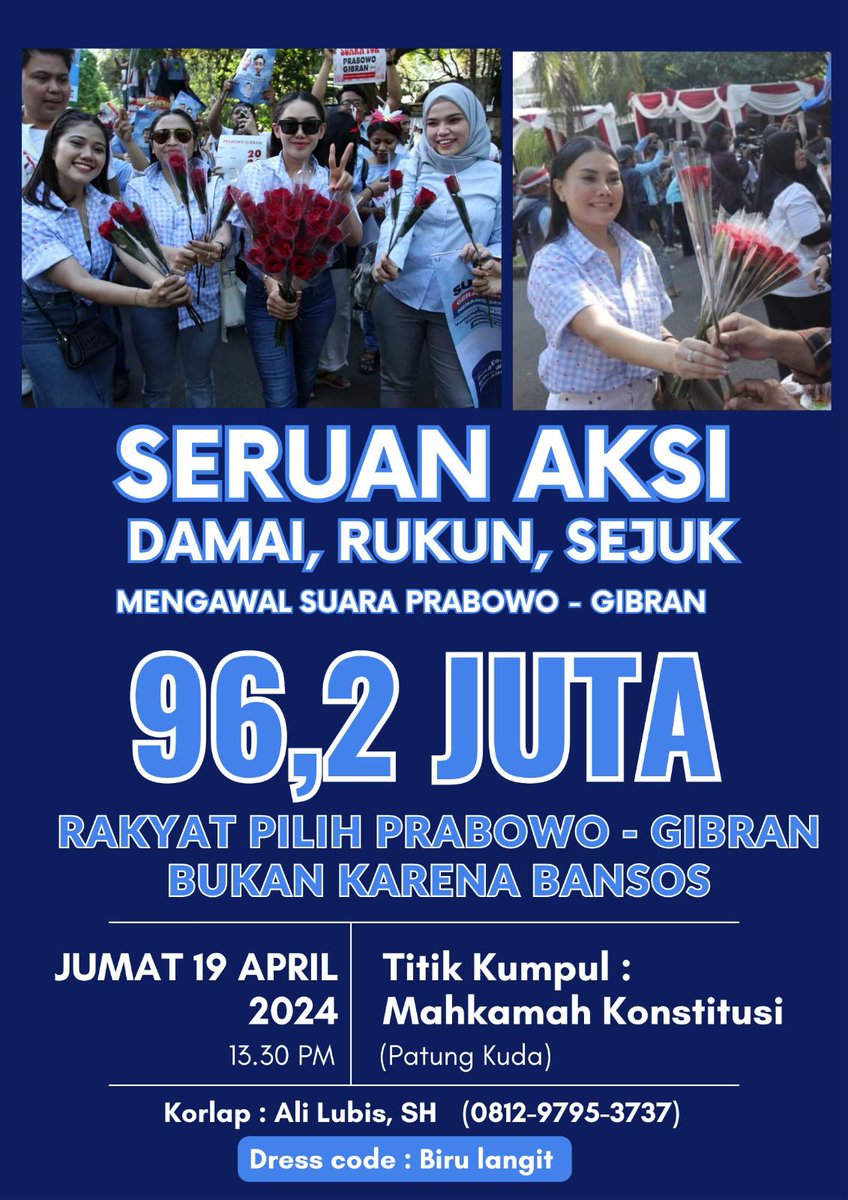 Ada yang janggal...
Dimana2 kalo menang apalagi menang telak itu bawaannya enjoy. Kenapa ini malah mengerahkan massa besar2an?