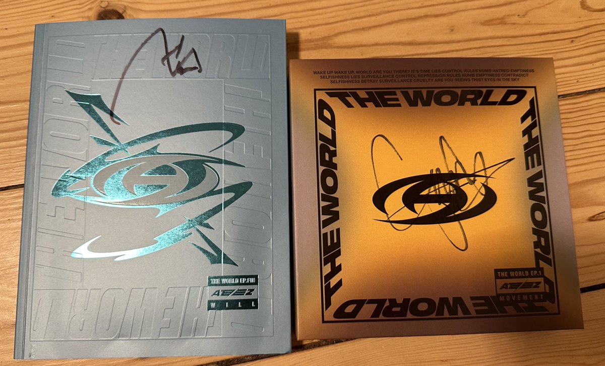 ATEEZ SIGNED ALBUMS GIVEAWAY • worldwide • 2 winners only one rule: • reply with the album you’d want 🫶🏻 rt is optional 🩵 ends in 7 days (i don’t have any pcs left from the world ep. 1 but i’ll put some in from the last comeback 🩵)