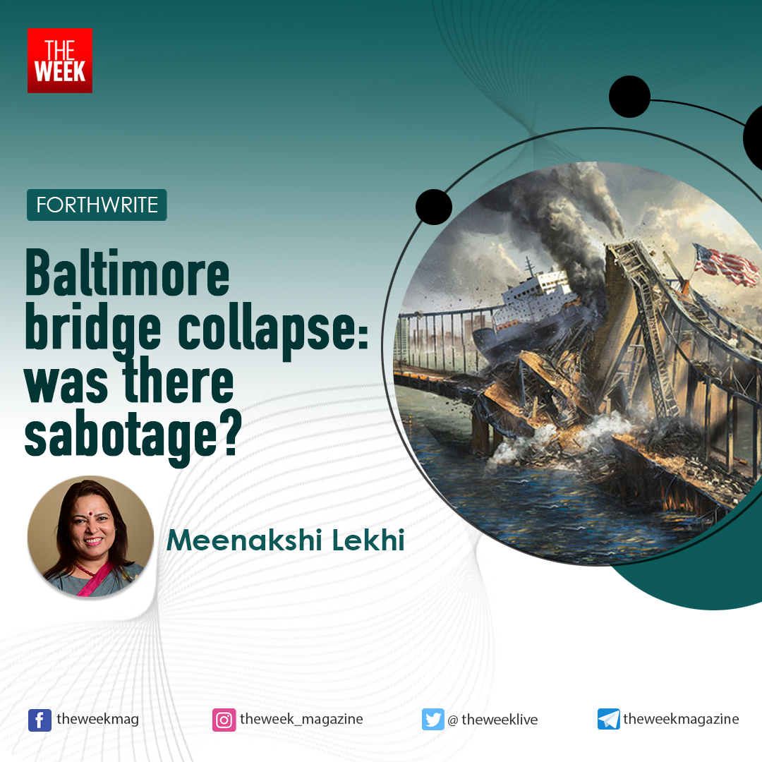 FROM THE MAGAZINE | The reactions on social media following the collision of the cargo ship Dali with Baltimore’s Francis Scott Key Bridge were unnecessarily derogatory.

Read the column by @M_Lekhi
theweek.in/columns/Meenak…

#marine #shippingindustry #baltimore  #navy #forthwrite