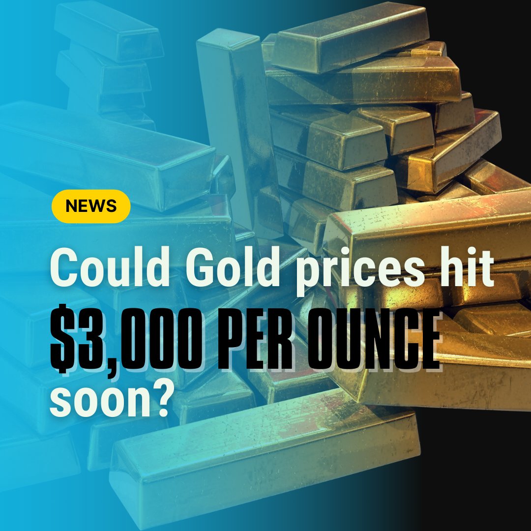 ConsultiPay's tweet photo. 📈💰Gold prices could soar to $3,000 per ounce soon

Citigroup's forecast has sparked excitement, backed by analyst Aakash Doshi's insights. With surging demand, driven by central bank buying, the gold market is evolving. 

Ready to seize this opportunity? 

#GoldRush #Investing https://t.co/lKHcpYYT2l