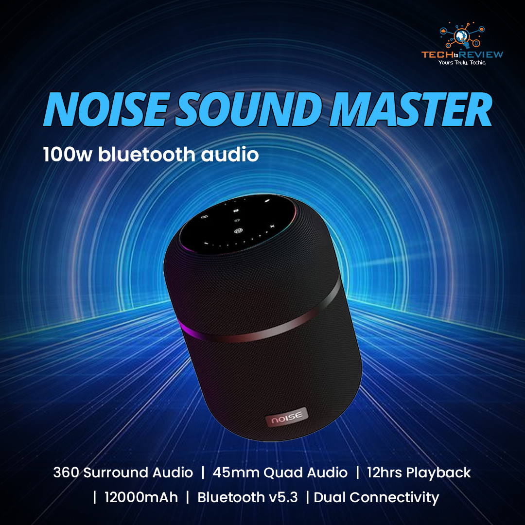 Noise Sound Master, control any device with dual connectivity. Explosive power of 45mm quad drivers, 12 hours of non-stop entertainment!

#techtoreview #SoundMaster #100w  #bluetoothspeaker #WirelessAudio #bluetoothaudio #portablespeaker #musiceverywhere #bestpartyspeaker