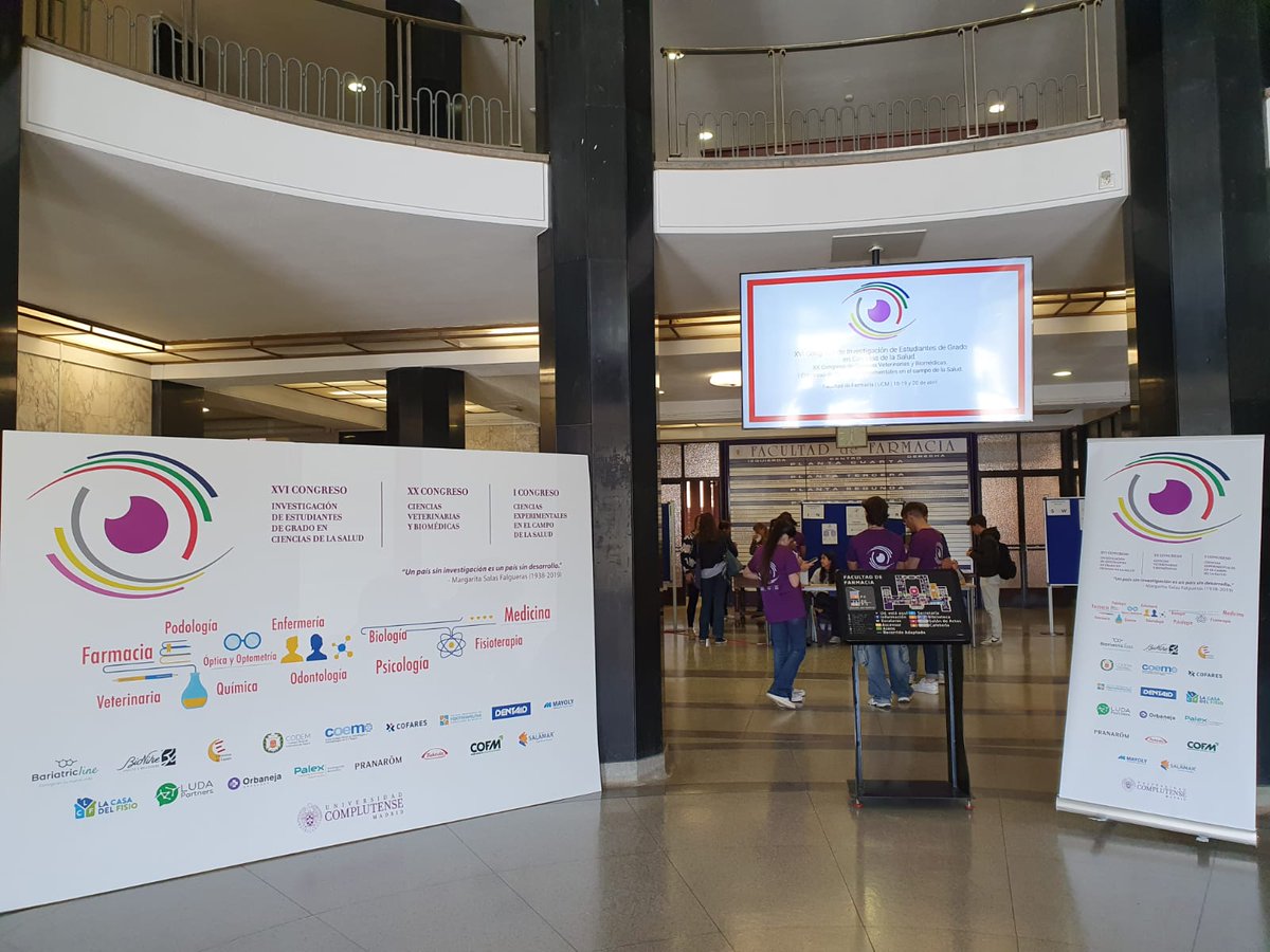 ffarmaciaUCM's tweet photo. Ya estamos entregando #acreditaciones a participantes
Has recogido la tuya❓Te esperamos en el hall de @ffarmaciaUCM
Si tienes cualquier duda pregunta a nuestr@s colaborador@s (camisetas #moradas)
Anímate compartir tu experiencia del congreso en RRSS con #InvEstudiantes2024 https://t.co/fjwBfcy1GL