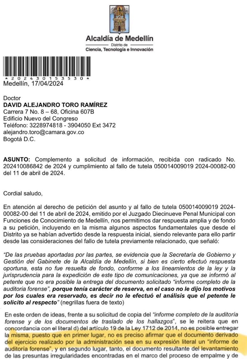 Mafalda_2020_'s tweet photo. ¿Ya vieron la de @FicoGutierrez y sus aliados?
Primero salieron a decir que no iban a acatar la orden del juez para no poner en riesgo a los testigos.
Y ahora si les dió por responder para decir que El TAL INFORME DE AUDITORIA FORENSE NO EXISTE.
Tremendo culebrero.🙄 https://t.co/4f0K1ImZKV
