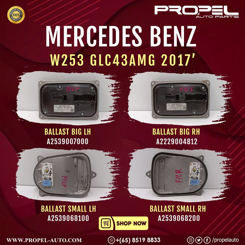 propelauto's tweet photo. Mercedes W253 GLC Headlamp Ballast Modules available #ForSale 

Buy &amp; Keep Spares for your rides😎🚘👇

#GenuineParts #Useditems #OriginalCondition #Working #Tested #guaranteeditems #PropelAuto #Singapore #SparesOnline #MercedesBenz #W253 #GLC #Headlamp #Ballast #Modules #BuyNow https://t.co/hm9jw46IZ5