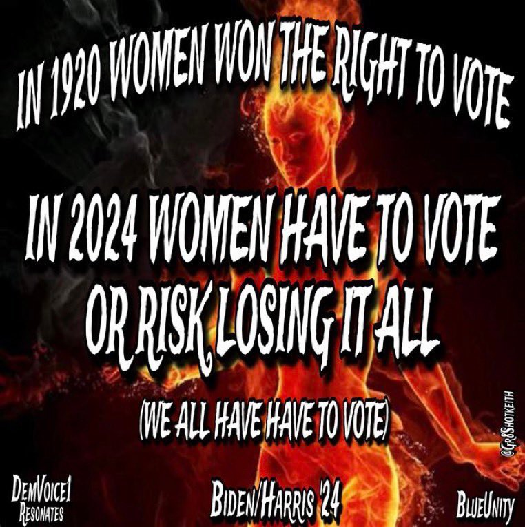 @Joanhussey1 @bmcarthur17 Fascism is going to be VERY bad for women. Even that 37% is going to have it a lot worse than they can imagine. #VoteBlueToProtectWomensRights #VoteBlueToSaveDemocracy #DemVoice1