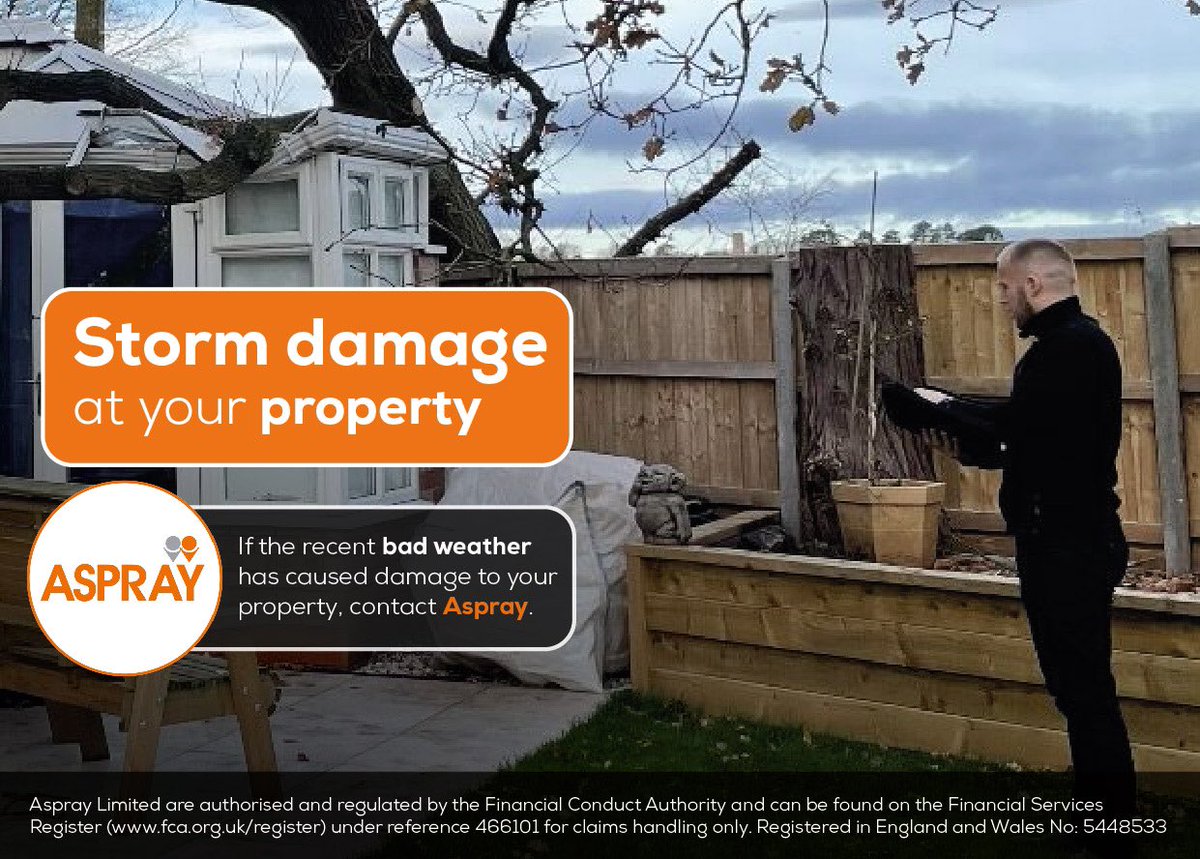 It’s often difficult to predict the level of damage that a storm can cause to your property⛈️🏡   If you are a homeowner or business owner that has suffered extensive damage to your property and you are wondering what the next steps are: get in touch with Aspray Peterborough📞✅