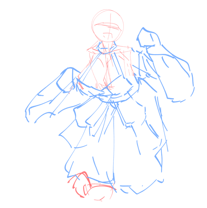 次回のFANBOXラフ
三毛猫ちゃんに着物っぽいものを着せる 