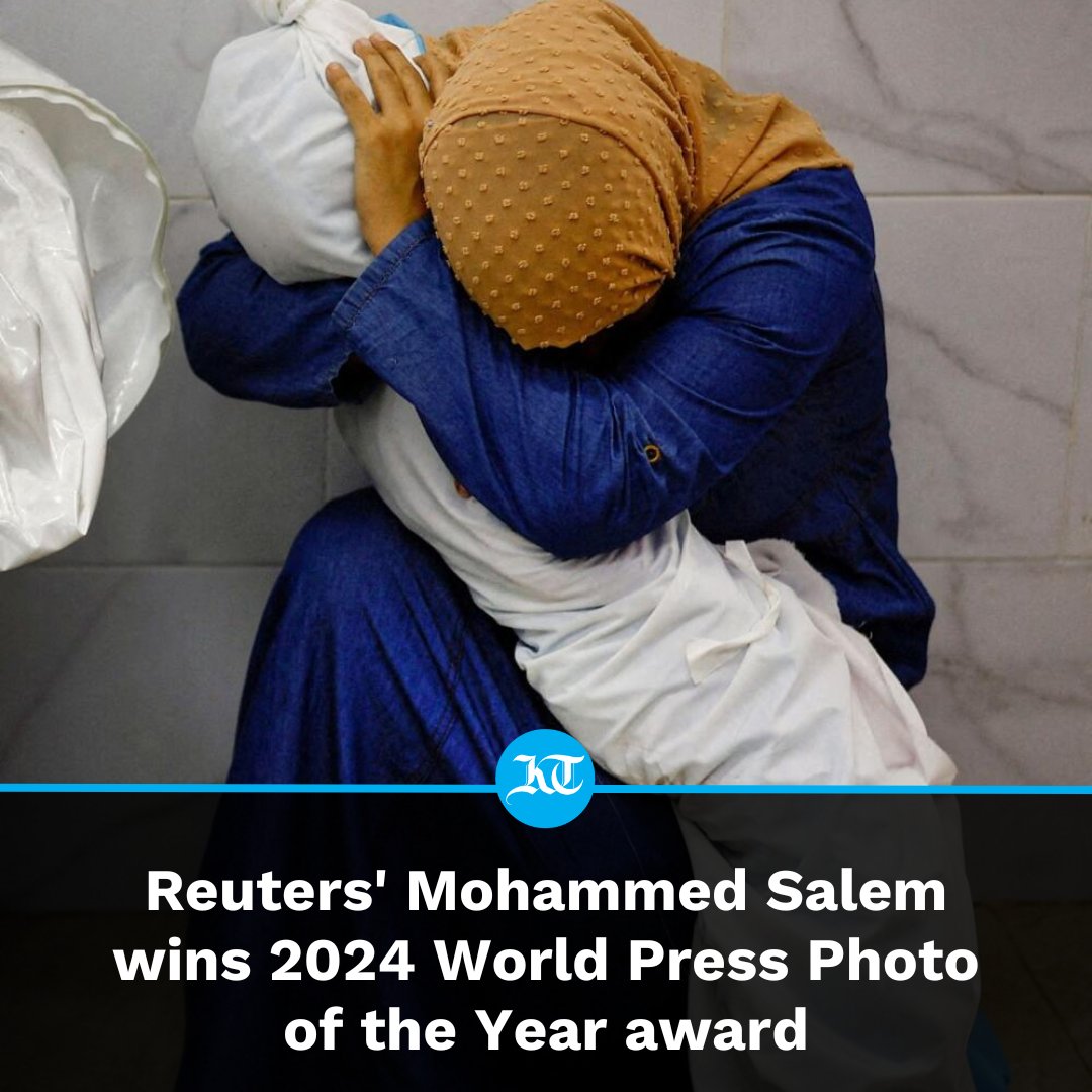 Reuters photographer Mohammed Salem won the prestigious 2024 #WorldPressPhoto of the Year award on Thursday for his image of a #Palestinian woman cradling the body of her five-year-old niece in the #GazaStrip.

Read more: khaleejtimes.com/world/reuters-…