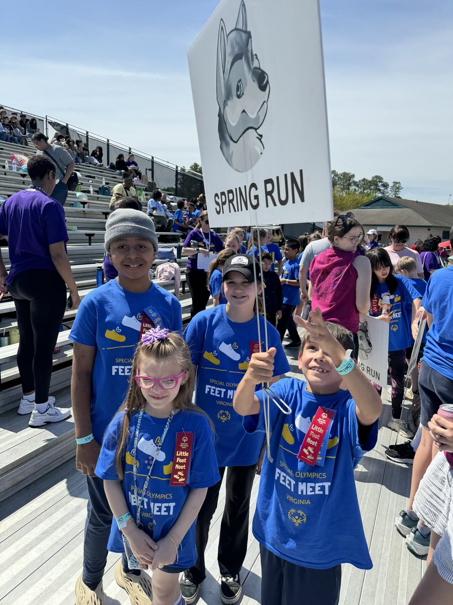 SpringRunSTEAM's tweet image. Congrats to all of our Little Feet Meet participants and thank you James River HS for organizing such a wonderful event! @ccpsinfo #springrunfun @rapidpride