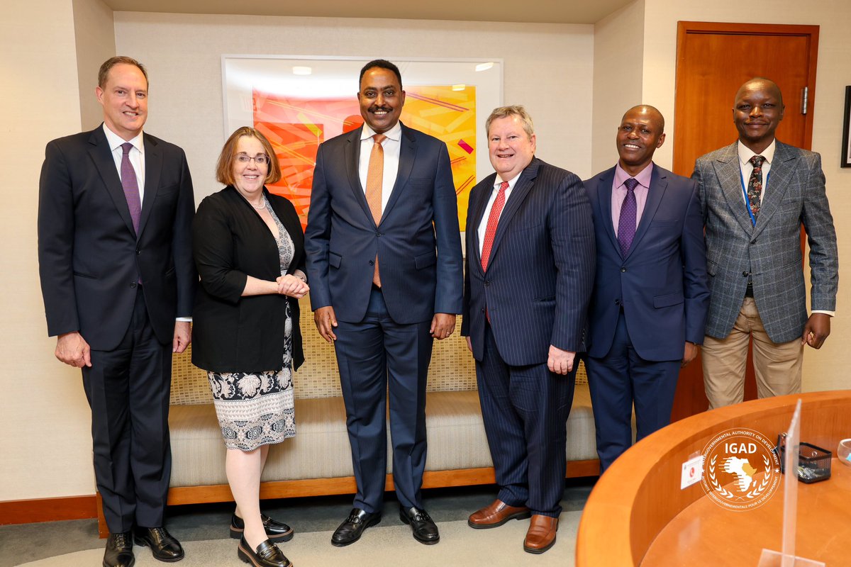 #IGAD Executive Secretary meets with Molly Phee, U.S. Assistant Secretary of State for African Affairs (<a href="/AsstSecStateAF/">Bureau of African Affairs</a>), to discuss the geopolitical and security situation of the region, with a key focus on the #Sudan conflict.

#WorldBankSpringMeetings