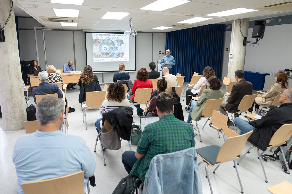 besoscircular's tweet photo. Ahir vam celebrar la jornada 'Oportunitats de Circularitat de Residus i Estalvi d'Aigua' organitzada per l’@AjBadalona a través de @Reactivacio_BDN, l'@AjSantAdria (@promoeconomSAB)  i l'@scgramenet  a través de @grameimpuls amb la col·laboració de @simbiosy https://t.co/Ylo1wNZkif