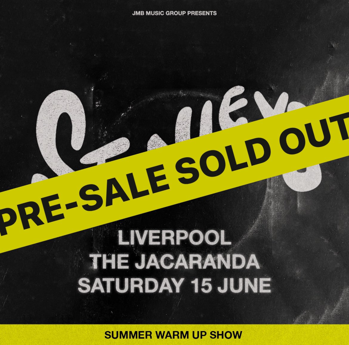 Pre-sale sold out. Last tickets for @thejacclub on general sale tomorrow at 9am. 🎫 seetickets.com/event/stanleys…