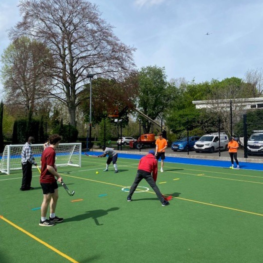 It's so important to keep active for our mental and physical wellbeing. Our students tried out hockey with @FlyerzHockey who provide inclusive sessions for disabled people. Andre said he had so much fun he can't wait to do it again soon! #InclusiveSport #LearningDisabilities