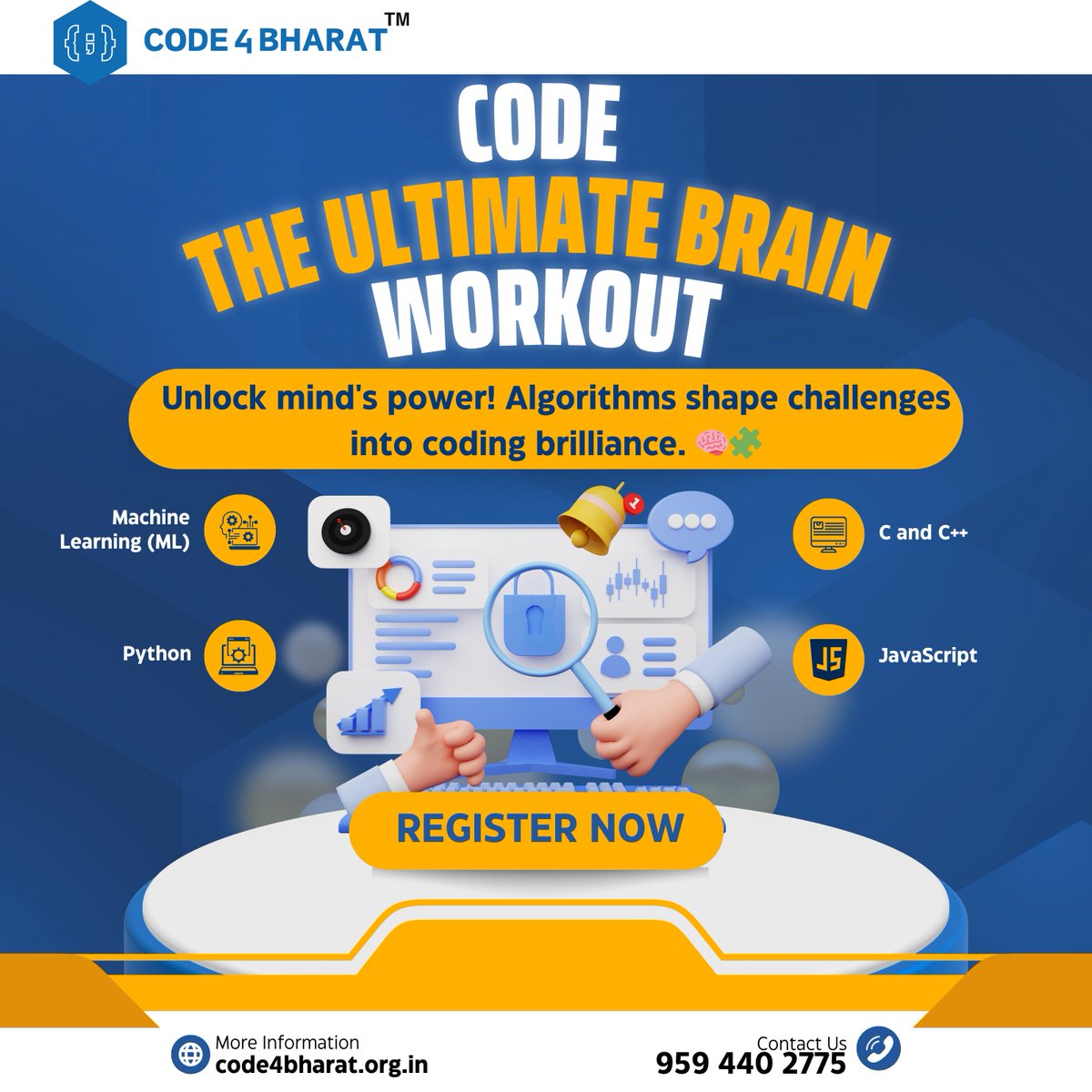 FakihAwab's tweet photo. CODE: Your Brain's Gym! 💡 Master ML, C/C++, Python &amp; JavaScript. Ready to level up? Drop your answer &amp; tag a coding buddy! 🚀 #CodeBrainWorkout #MachineLearning #Python #JavaScript #CodingChallenge #Code4Bharat https://t.co/EIDJv6zXWX