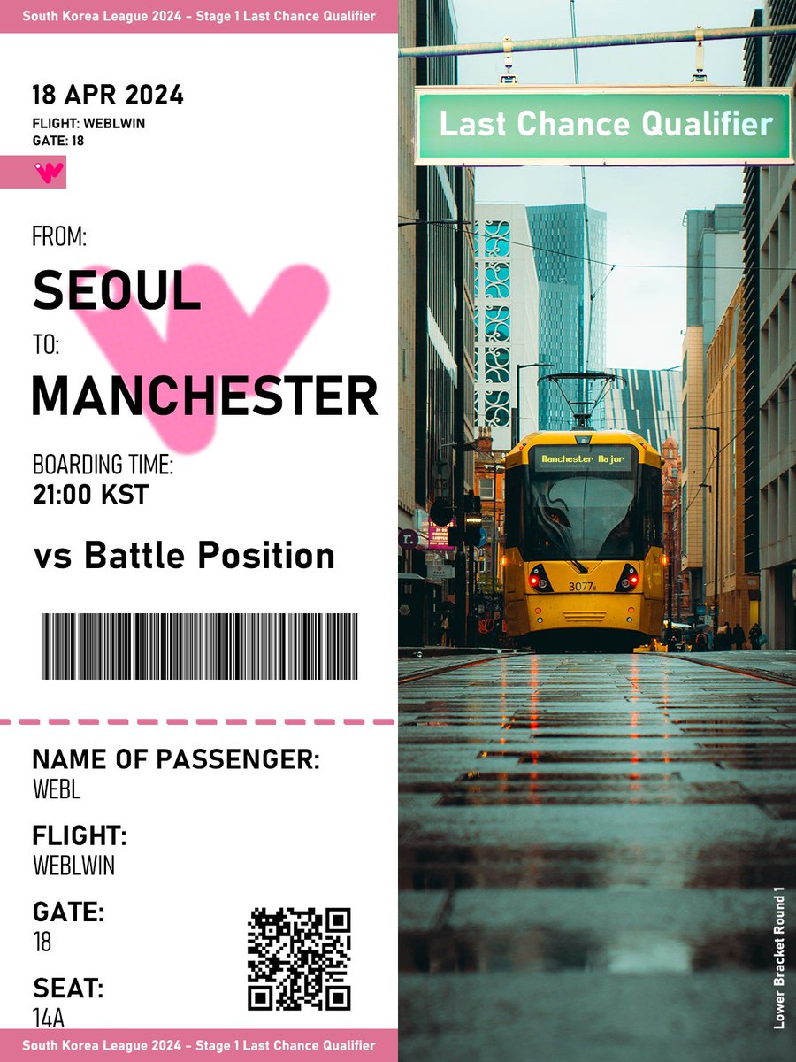 [𝐒𝐨𝐮𝐭𝐡 𝐊𝐨𝐫𝐞𝐚 𝐋𝐞𝐚𝐠𝐮𝐞 𝟐𝟎𝟐𝟒 - 𝐒𝐭𝐚𝐠𝐞 𝟏 𝐋.𝐂.𝐐 𝐋𝐨𝐰𝐞𝐫 𝐁𝐫𝐚𝐜𝐤𝐞𝐭 𝐑𝐨𝐮𝐧𝐝 𝟏]        

Next Match                

⚔️#BattlePosition
⏰21:00         

#WEBLWIN