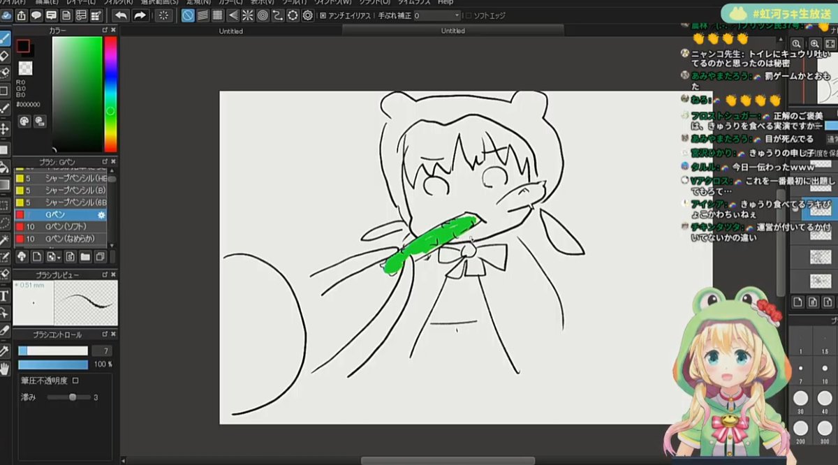 #虹河ラキ
こちらラキ画伯の運営から与えられたお題のイラストたちですwww 