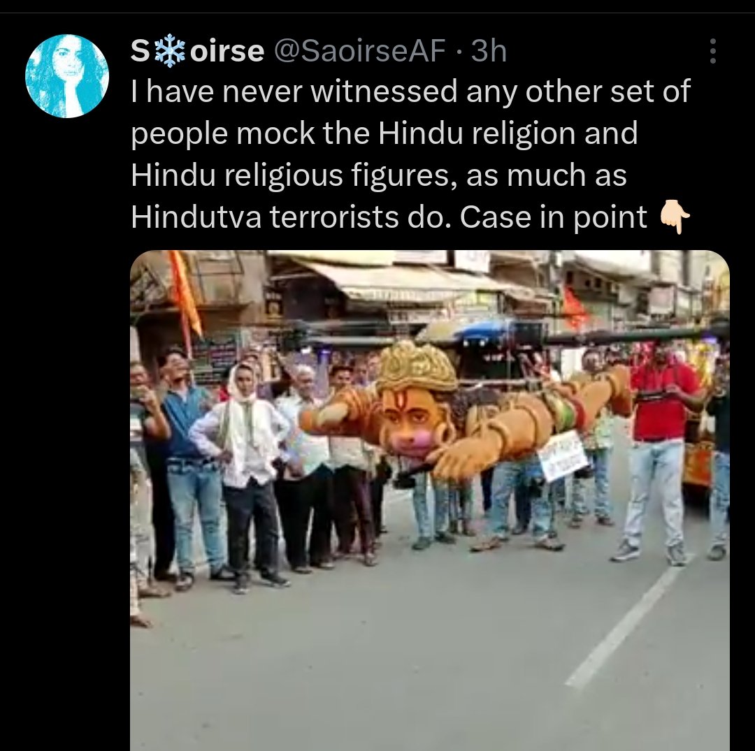 @vijaygajera @Uppolice @GujaratPolice @SaoirseAF @PMOIndia Kindly take action against this Islamist jihaadi
She is openly abusing Hindus on social media