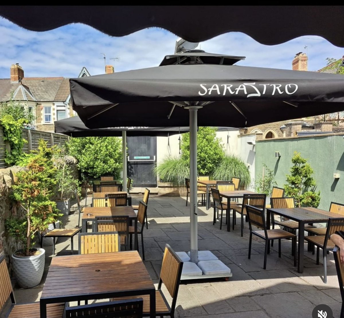 Sunshine and sunshine are the best places to be in Saraztro Garden 🍷🍷🍷#Roath #Wellfieldroad #Cardiff