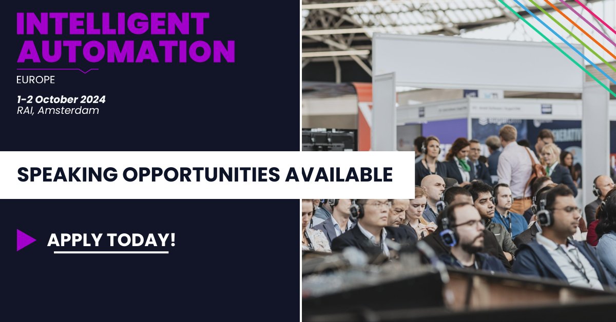 🎤 Are you a thought leader in the realm of intelligent automation? Do you have groundbreaking insights to share with industry professionals? We want to hear from YOU!

Visit our website: intelligentautomation-conference.com/europe/contact/

#IAConference #CallForSpeakers #IntelligentAutomation #Europe