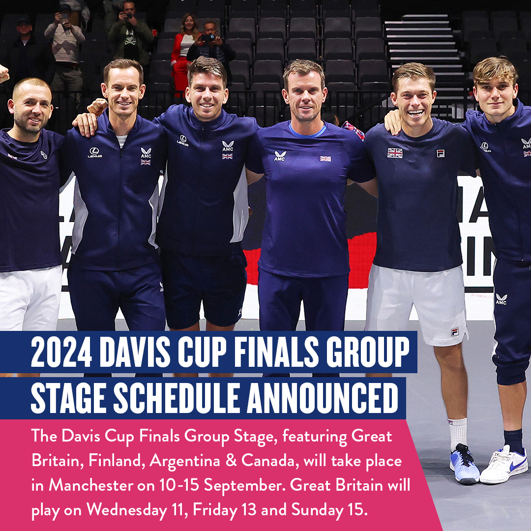 Back at the @AOArena in Manchester for @DavisCup action🤩

September's Group Stage schedule has been announced! 🇬🇧