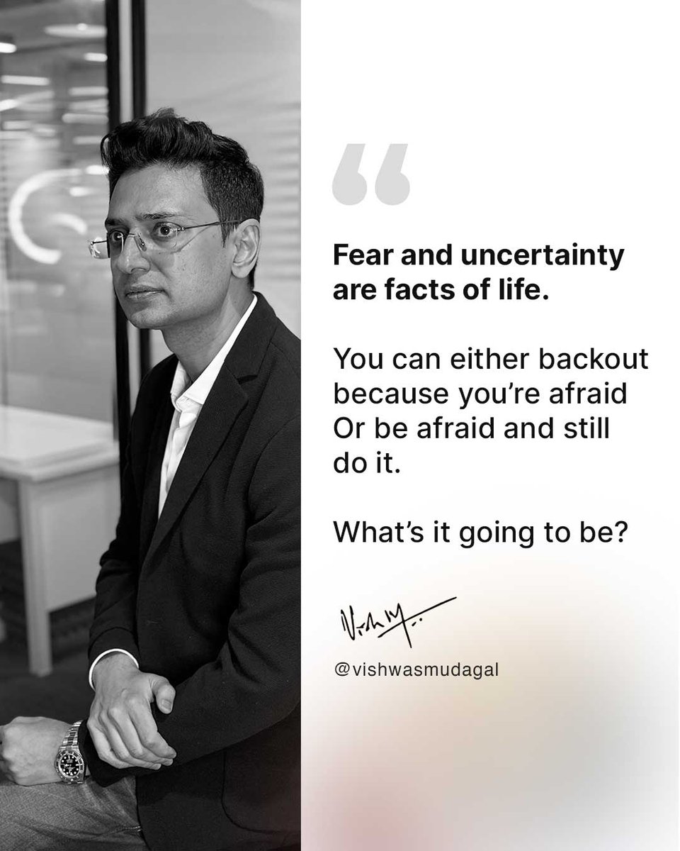 Will you take up the challenge? What's it going to be? Comment your thoughts. Follow @vishwasmudagal for a daily dose of inspiration #motivation #careeradvice #lifehacks #passion #successtips #businesstips and much more!!!