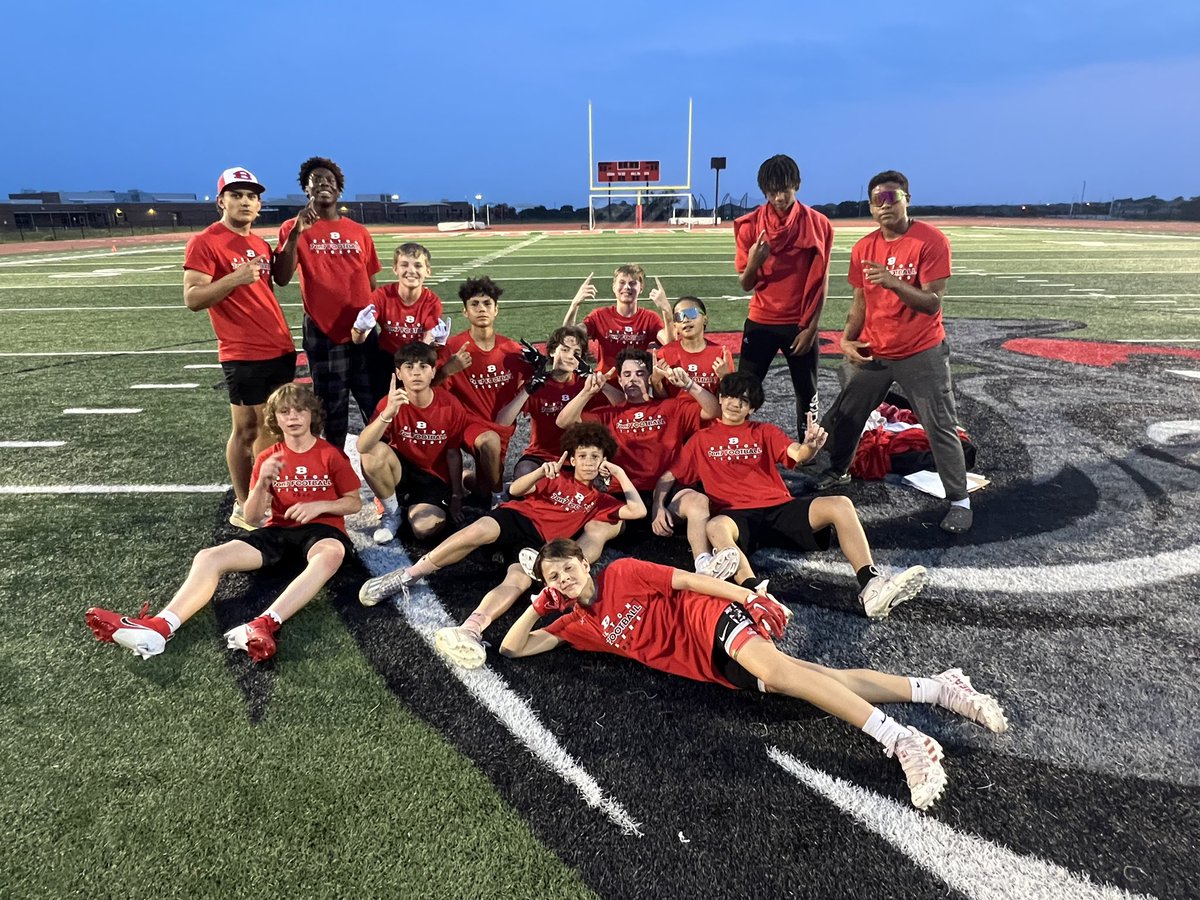 Congrats to @BMS_Athletics2 7th grade for winning the BISD middle school 7on7 tournament!