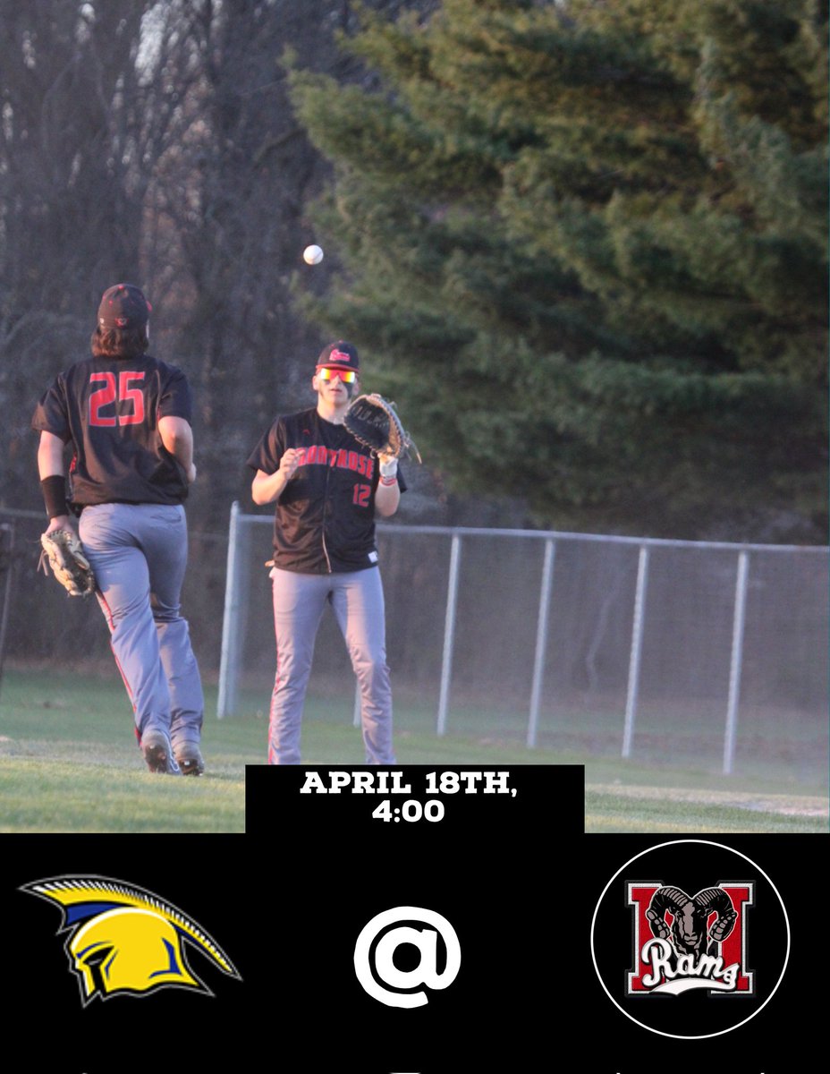 ramsbaseball24's tweet image. It&apos;s GameDay! The Rams take on webberville for a doubleheader
📍Wayne Wright Feild @ HMHS
⏳️4:00, approx 6:00
📆 Thursday, April 18th
📺NFHS Network or Gamechanger
