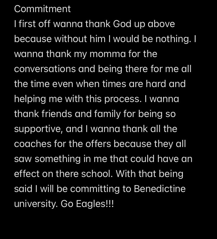 JaydonSpence2's tweet photo. 100% Committed @BenUFootball @Coach_Schroeder https://t.co/xm3y5k8UoN