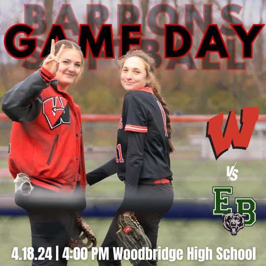 GAME DAY!! We are locked in to take on a tough East Brunswick squad in our 2nd game against the Bears this season! 🆚 East Brunswick 📍 Woodbridge High School 🕓 4:00 p.m. Let’s go Barrons!!