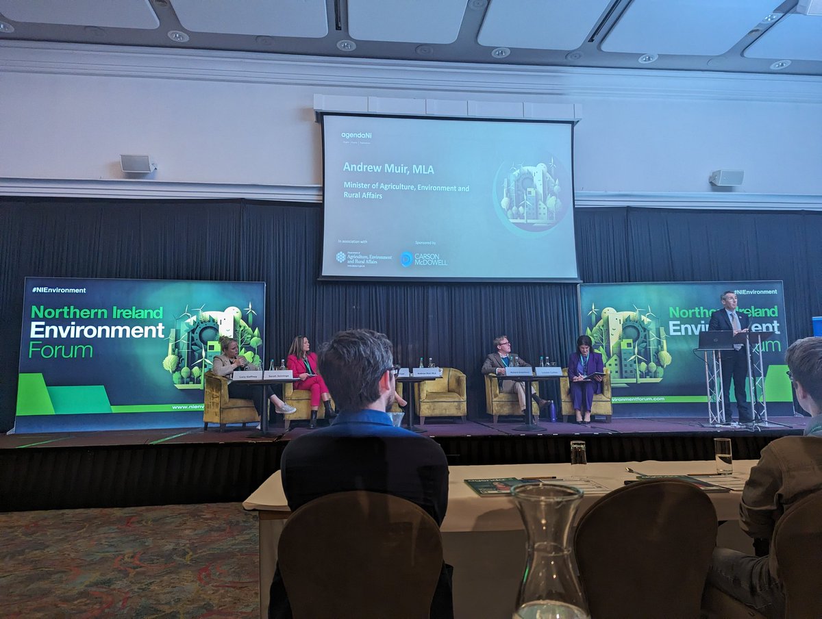 Amy_Or_Not's tweet photo. Important messages coming out of the #NIEnvironment Conference today. Favourite one of the day "ecological degradation has happened at the hand of economic prosperity". https://t.co/wx9KuPW5ry