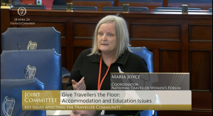 PaveePoint's tweet image. Maria Joyce, @NTWFIRL speaks on #Traveller Education - &quot;just 13.3% of Travellers girls are educated to Leaving Cert level and above&quot; #TravellersTakeTheSeanad