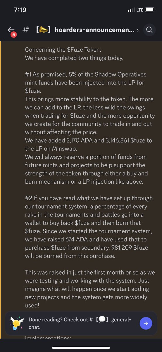 @cnfthoarder dropping some alpha in discord regarding $FUZE and what he’s been cooking for the collectors 💰 Take a peak 👇🏼 @TCCCNFT @ZombieChains @weirdoz_nft