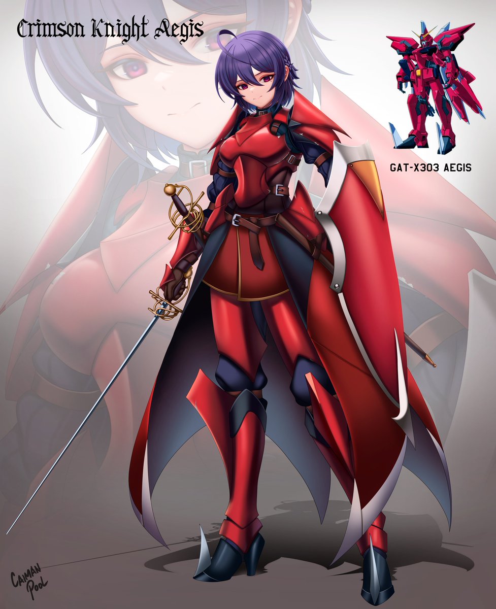 Crimson Knight Aegis is here to lead the way⚔️🛡️
#Gundam #ガンダムSEED #ガンダ娘