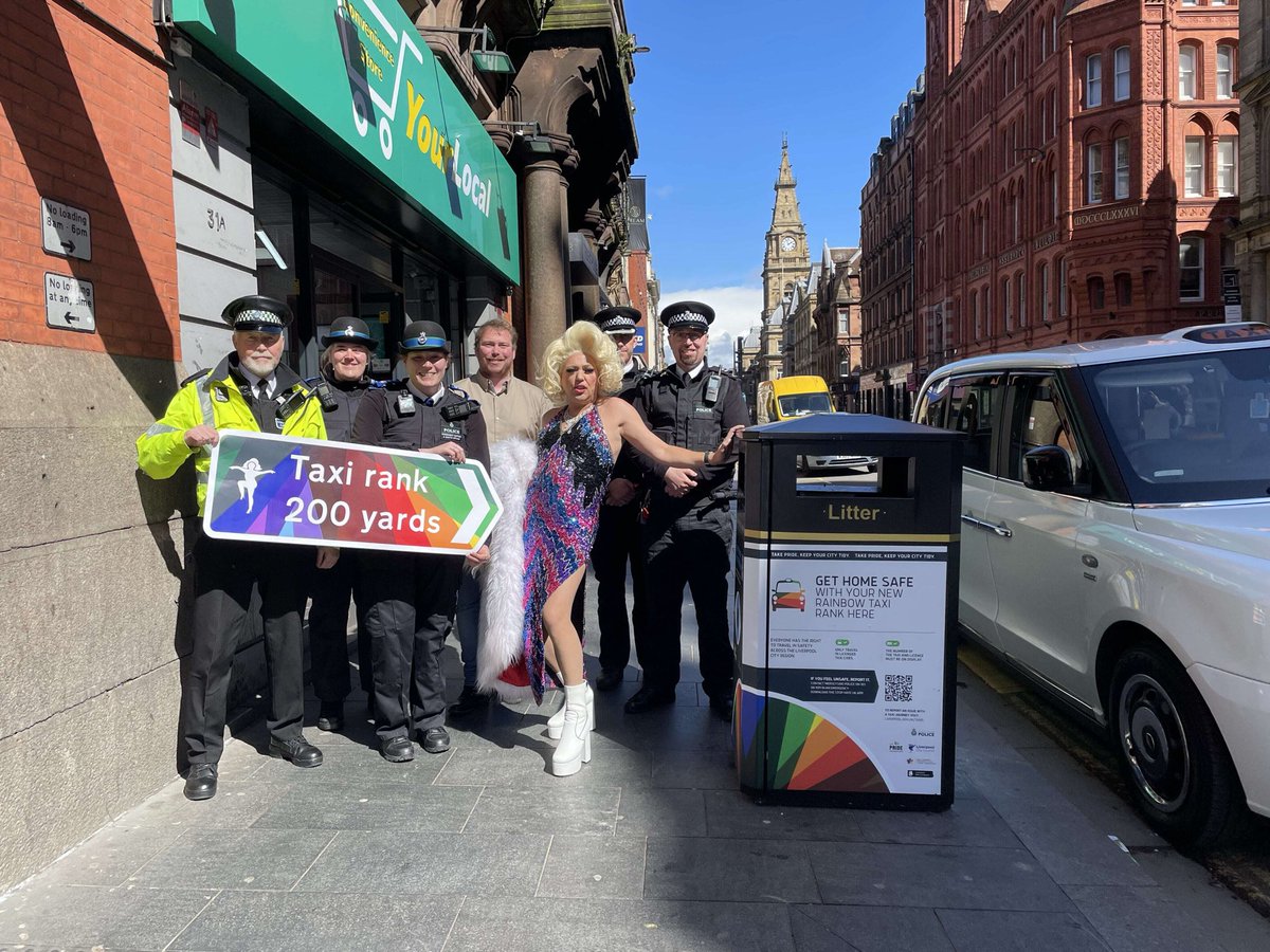 🌈 | Liverpool’s Pride Quarter gets new measures to improve safety, including a branded ‘Rainbow Taxi Rank’, improved signage and CCTV.  READ MORE 👉 tinyurl.com/84p8x776