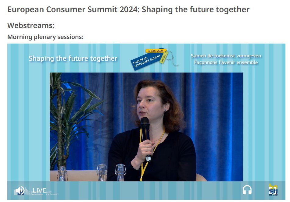 @EESC_INT President @SandraParthie speaking at the High-level panel of the Plenary at 🇪🇺#EUConsumerSummit 2024: 📢'@EU_EESC believes there should be a harmonised treatment of #influencers at the EU level'. #InfluencerMarketing #OnlineSafety #Advertising @Consumers_Int @JConsPol
