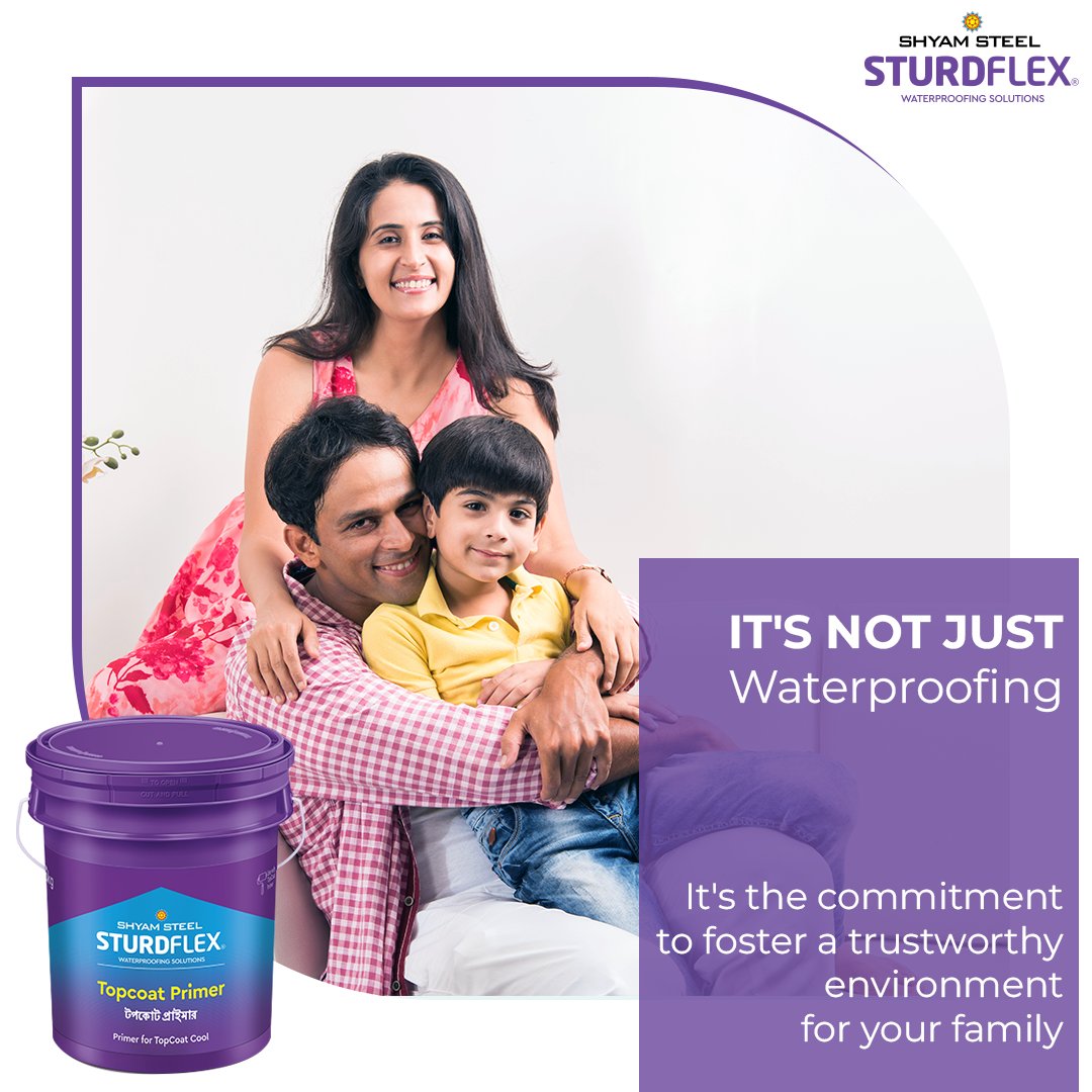Damp and seepage can make your home the breeding ground of various health issues!
So, use only Sturdflex Waterproofing Solutions right at the time of construction, to protect your home from damp!

#ShyamSteel #Sturdflex #SturdflexWaterproofingSolutions #NoDampwithSturdflex