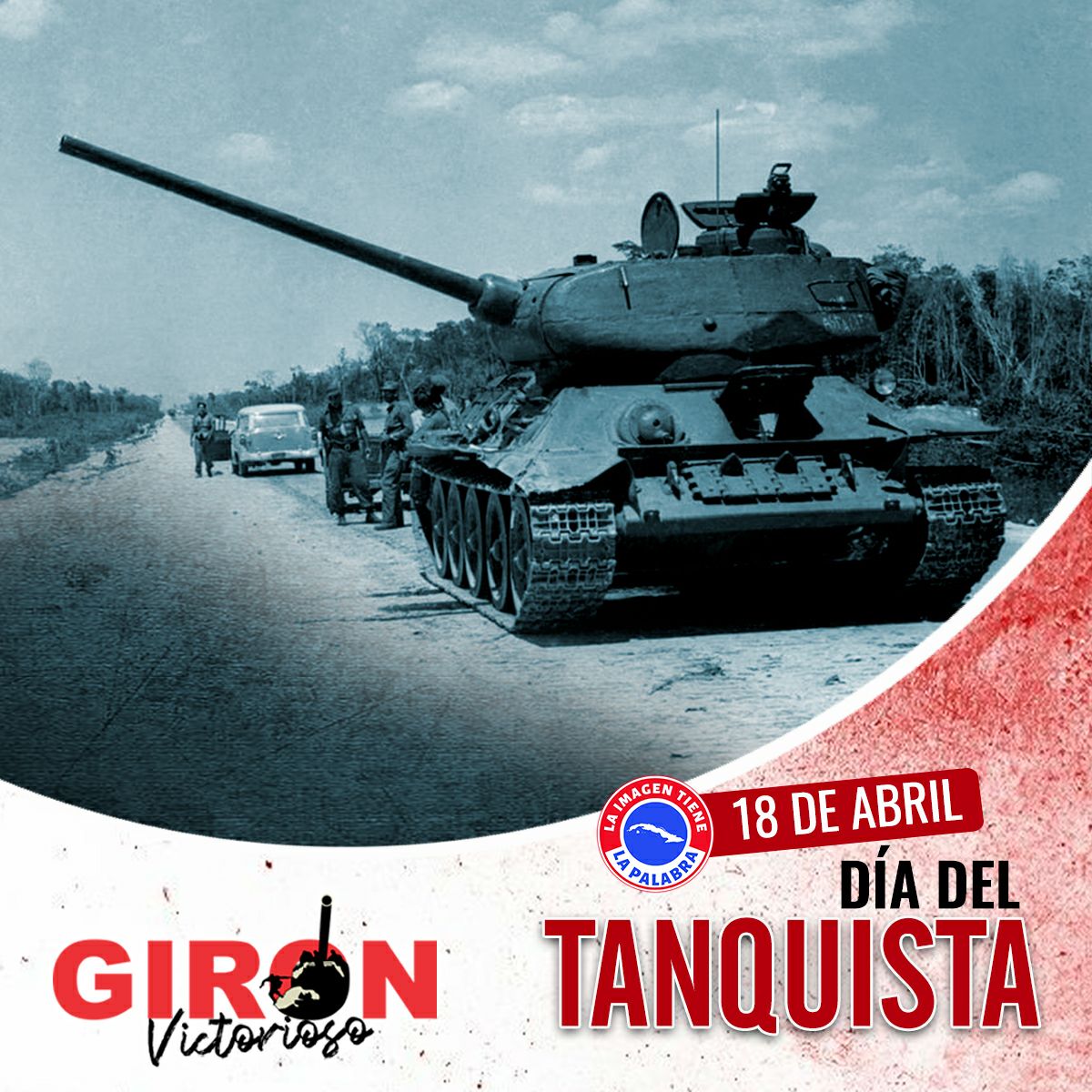 #Cuba festeja hoy el Día del Tanquista, en honor a los participantes en la victoria de Playa Girón. #GironVictorioso