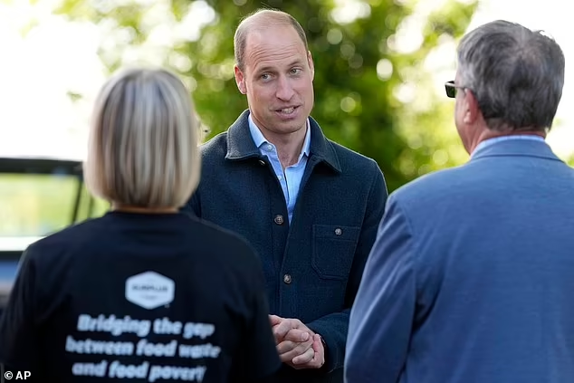 Prince William has arrived at Surplus to Supper in Surrey