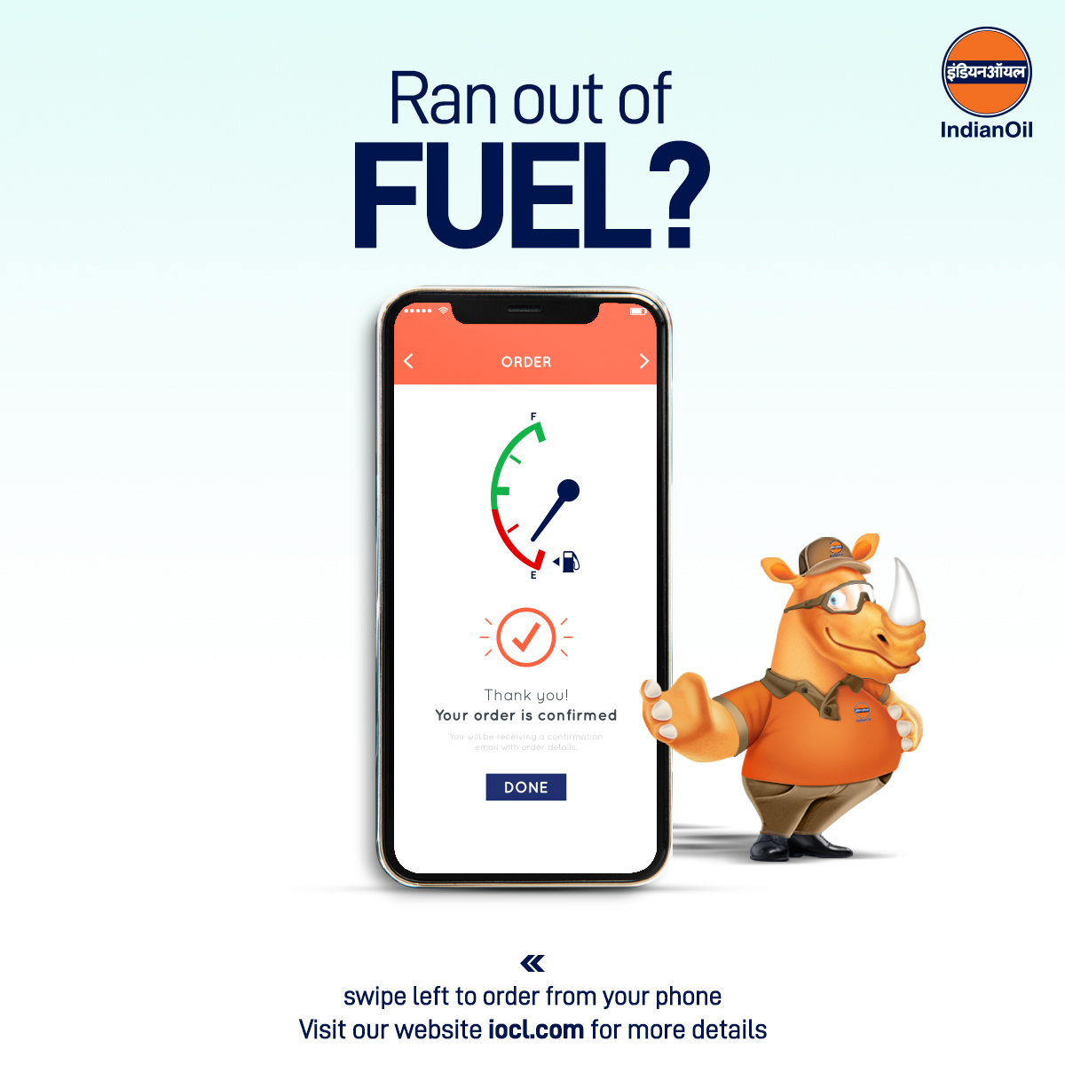 #IndianOil offers diesel at doorstep to Industrial/commercial customers! Check out iocl.com/pages/fuel-at-… to avail our hassle-free doorstep service, Fuel@call.